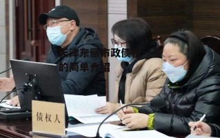 天津东丽市政债权一号的简单介绍