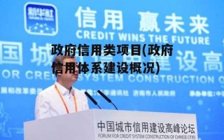 政府信用类项目(政府信用体系建设概况)