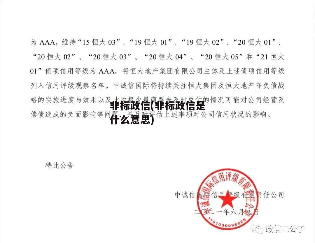 非标政信(非标政信是什么意思)-第2张图片-中国政府平台债